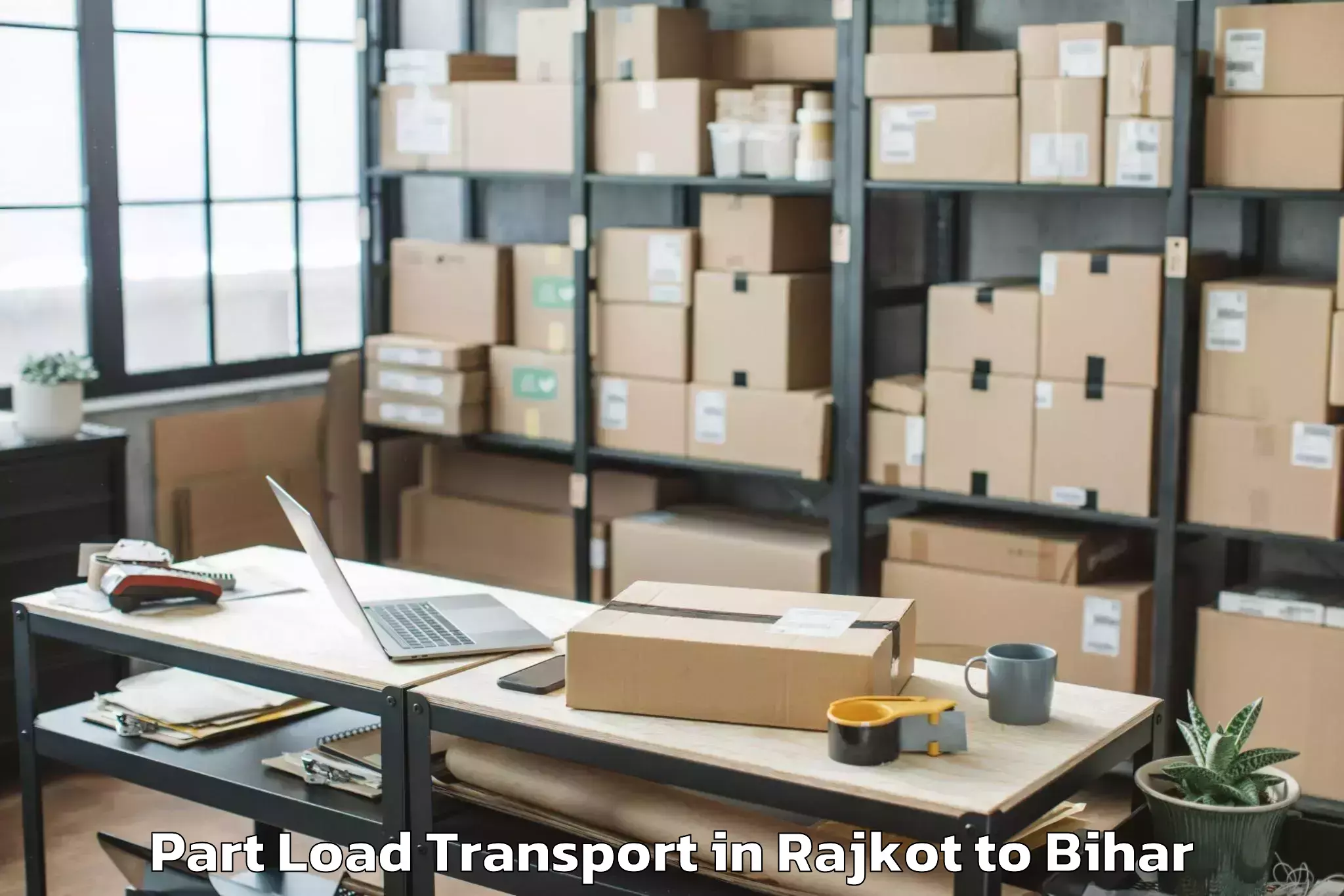 Top Rajkot to Nabinagar Part Load Transport Available